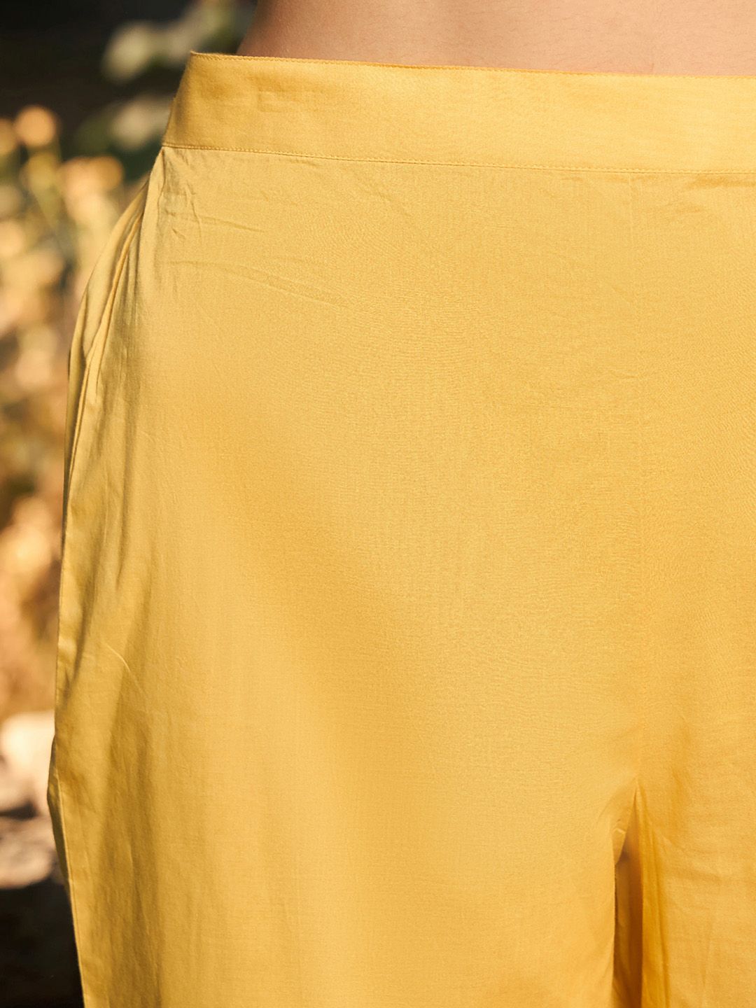 Floral Embroidered Pure Cotton Straight Kurta With Trousers & Dupatta