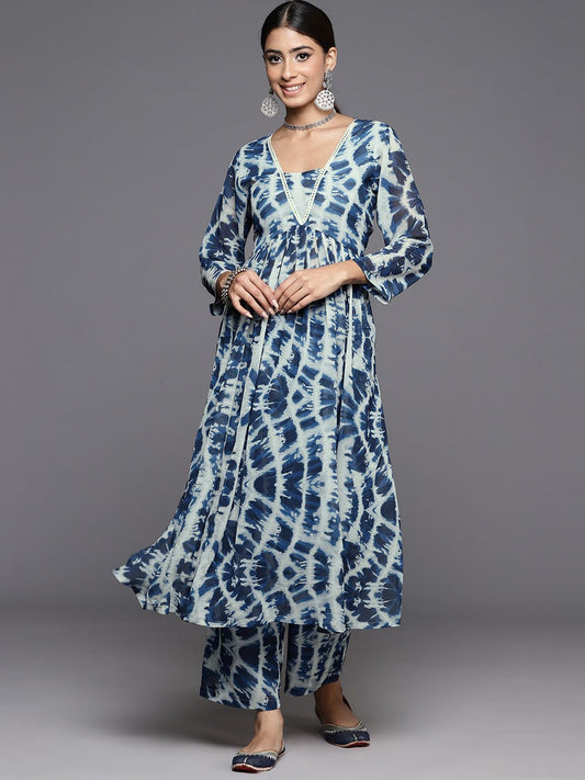 Dhiyona VA Women'sPrinted Empire Kurta with Palazzos