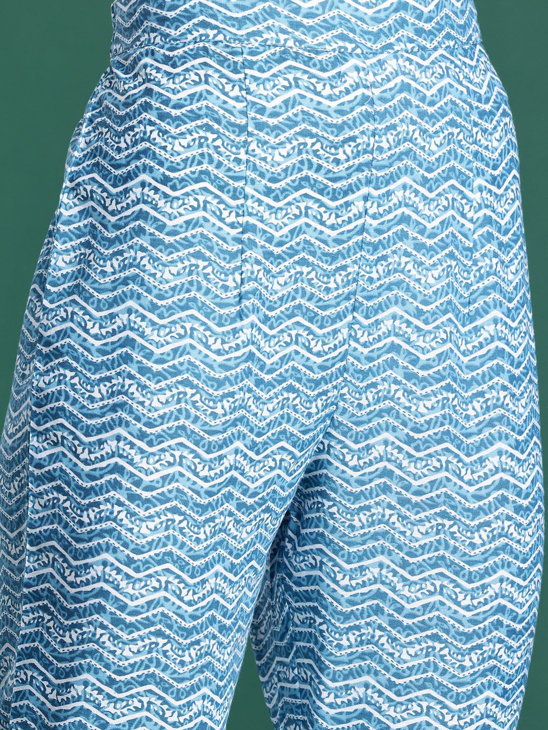 Floral Printed Pure Cotton Kurta with Trousers & Dupatta