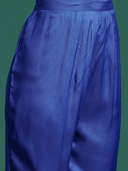 Women Leheriya Printed Regular Kurta With Trousers & Dupatta