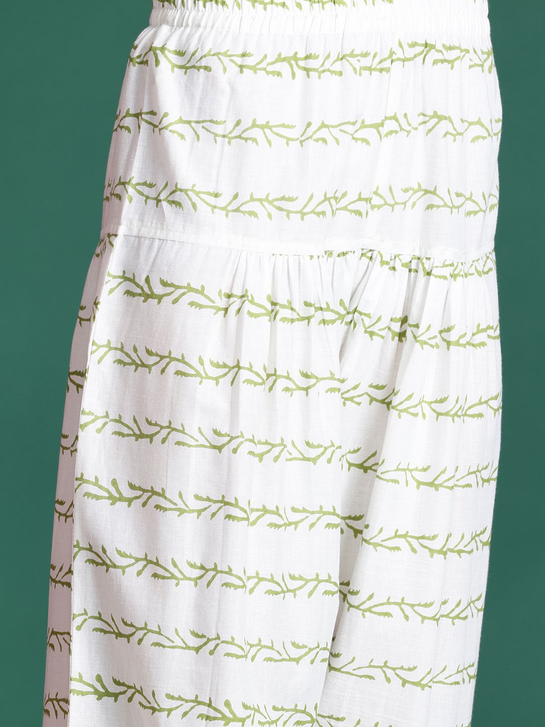 Floral Printed Pure Cotton Kurta with Salwar & With Dupatta