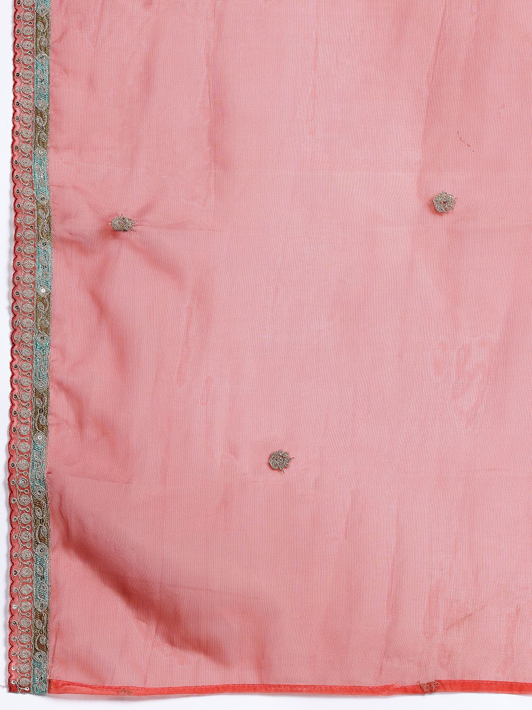 Ethnic Motifs Embroidered Sequinned Kurta with Trousers & With Dupatta