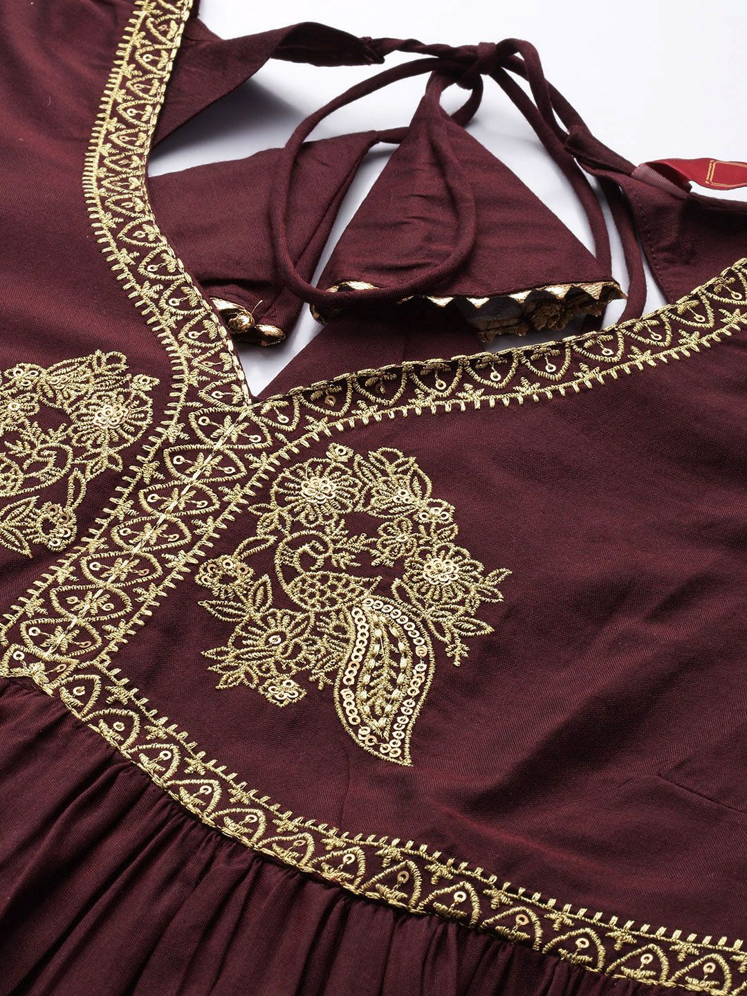 Dhiyona PD Women Ethnic Motifs Embroidered Jashn Kurta with Sharara & With Dupatta