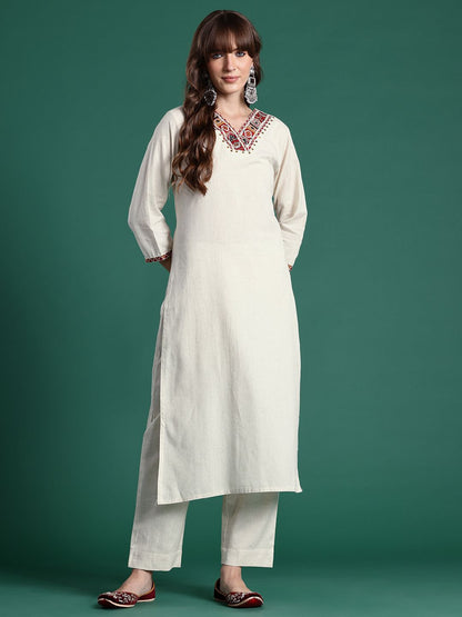 Ethnic Motifs Embroidered Kurta with Palazzos