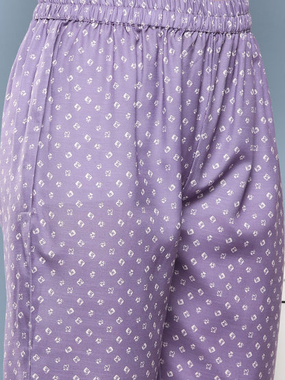 Dhiyona VA Women's Bandhani Printed Kurta With Trousers & Dupatta