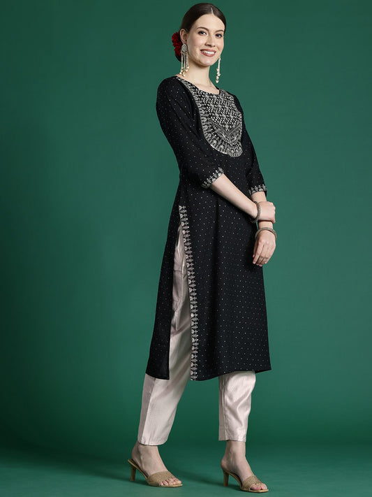 Dhiyona IE Embroidered Sequinned Kurta