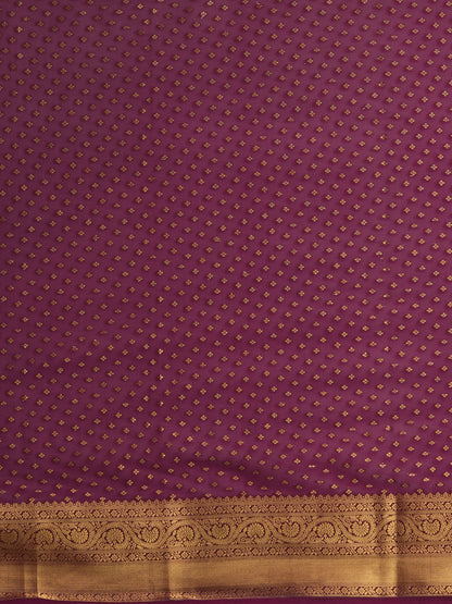 Women's Georgette Burgundy Woven Design Designer Saree With Blouse Piece