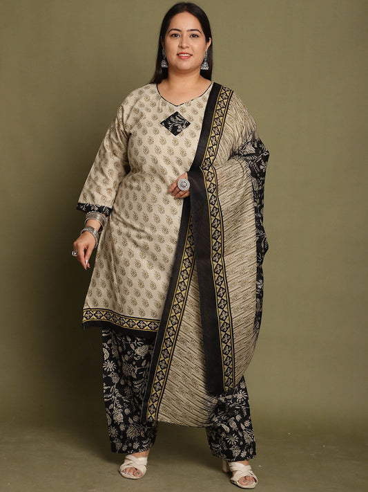 Dhiyona KL Women Floral Printed Regular Kurta with Salwar & With Dupatta