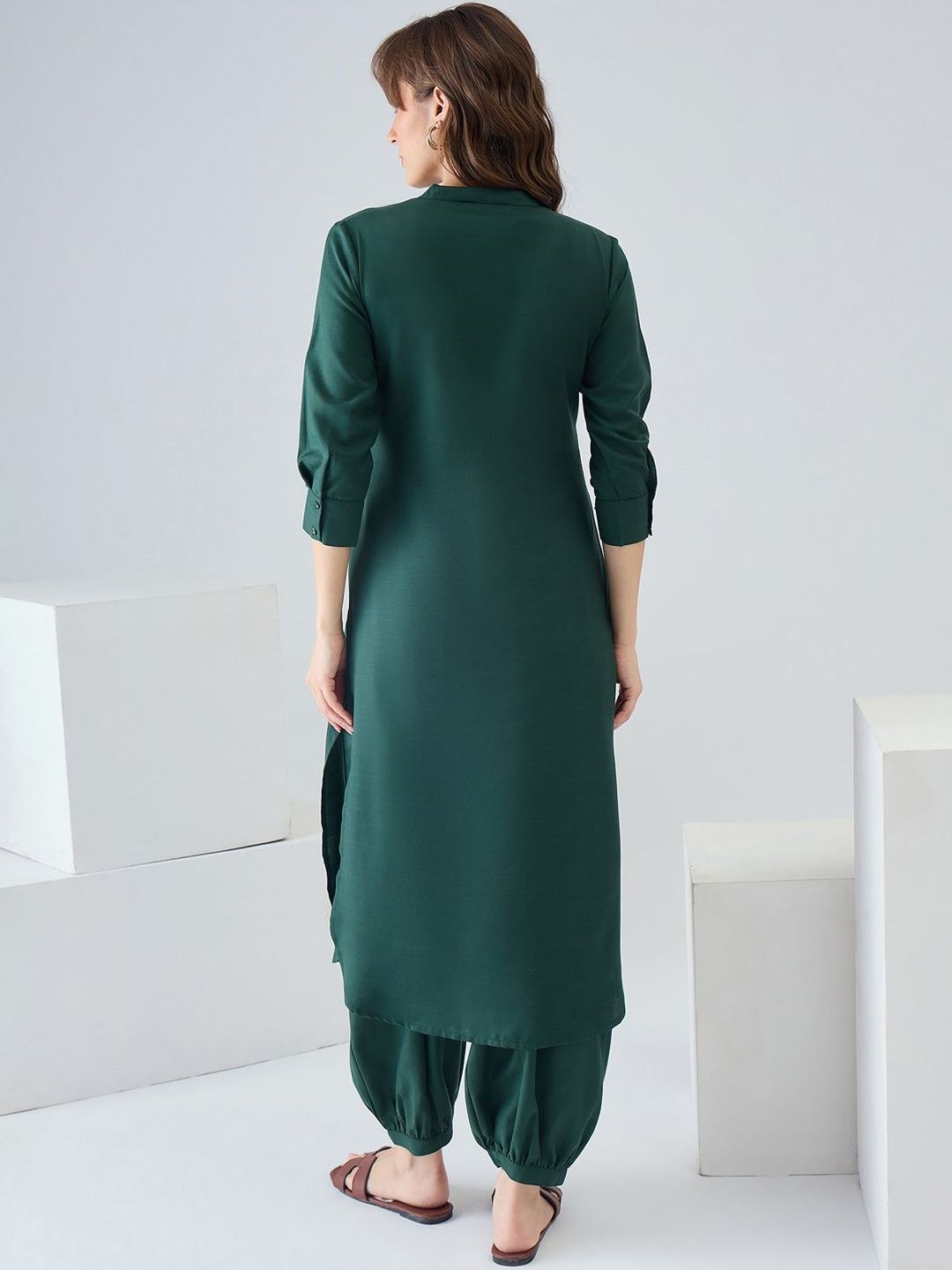 Women Regular Pure Cotton Kurta with Dhoti Pants