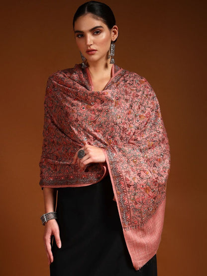 Dhiyona PA Women Floral Embroidered Shawl