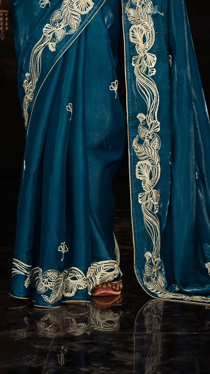 Dhiyona KM Women The Royal Spell- A Symphony In Blue And Silver