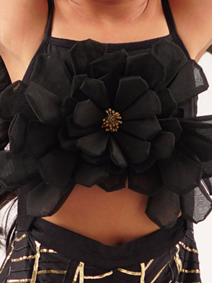 Bollywood Tadka Black Jumpsuit for Girls