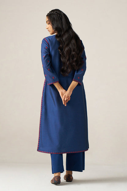 Women's Blue Silk Co-ord Set