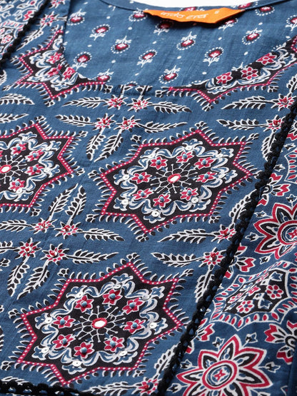 Ethnic Motifs Printed Kurta with Trousers & Dupatta