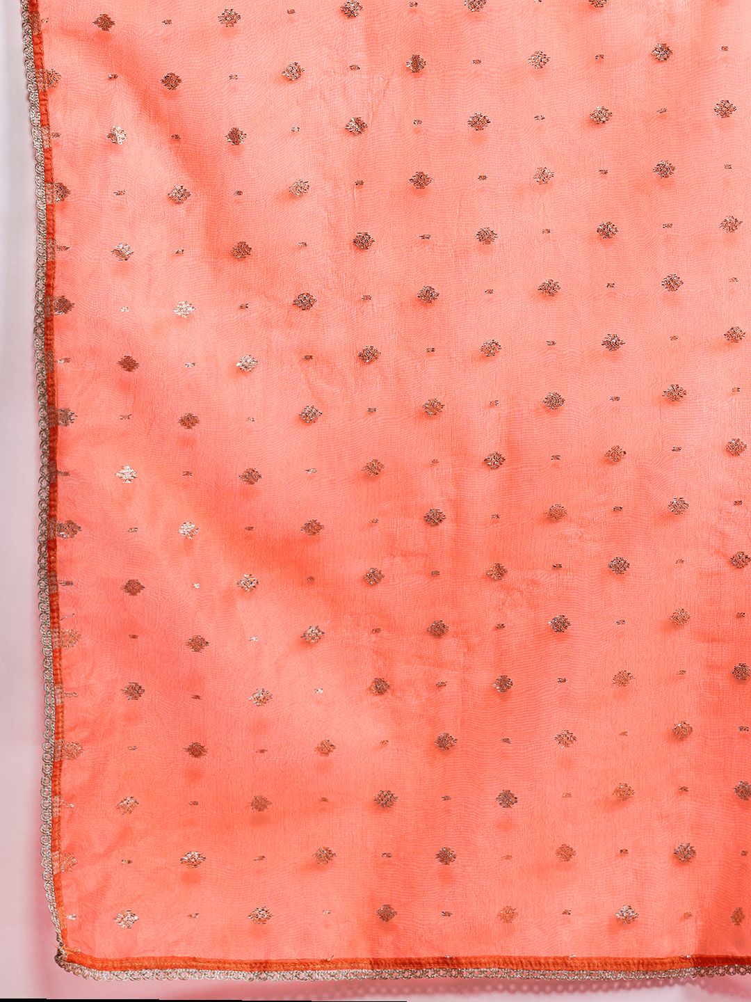 Paisley Yoke Design Zari Liva Kurta With Trousers & Dupatta