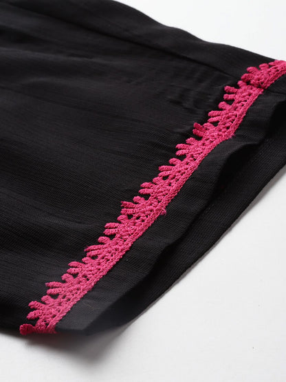 Ethnic Motifs Embroidered Thread Work Kurta with Trousers