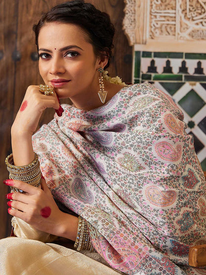 Dhiyona PA Women Paisley Woven Design Shawl