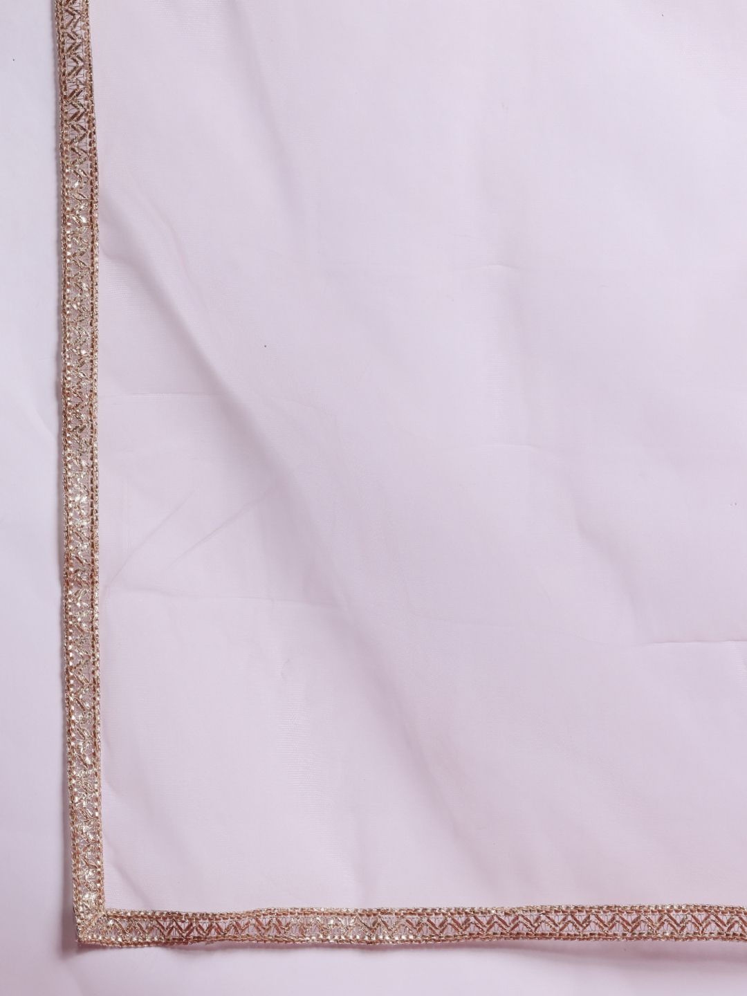 Dhiyona IE Ethnic Motifs Embroidered Thread Work Liva Kurta with Trousers & Dupatta