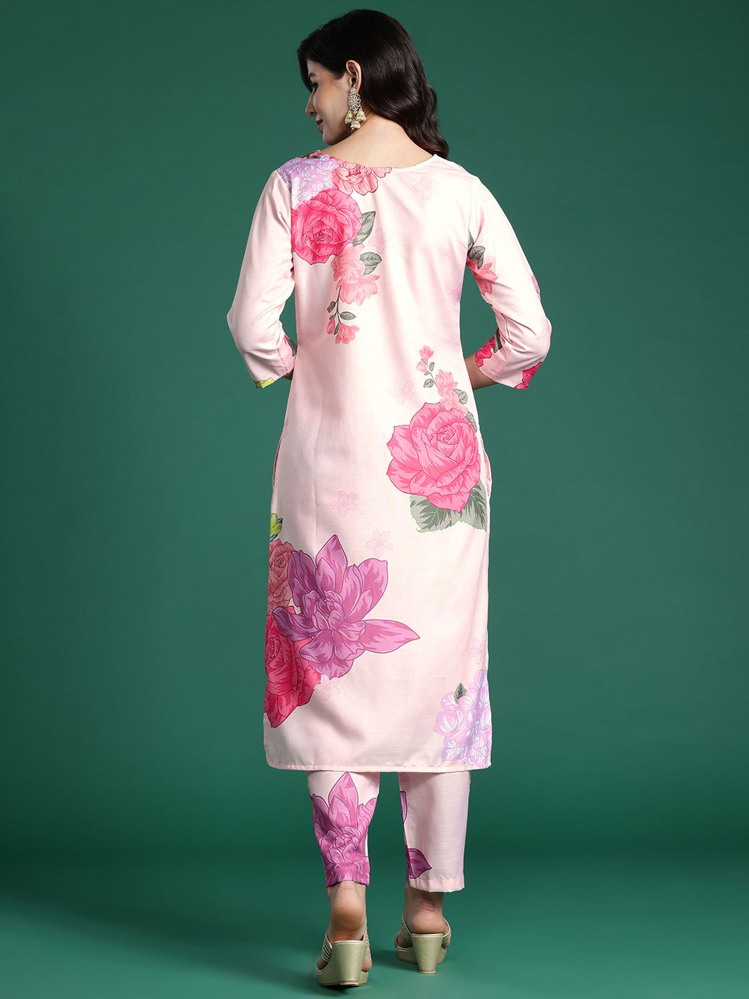 Floral Printed Kurta with Trousers