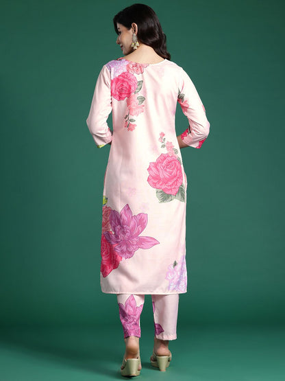Floral Printed Kurta with Trousers