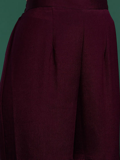 Dhiyona IE Ethnic Motifs Embroidered Regular Sequinned Kurta with Sharara & With Dupatta