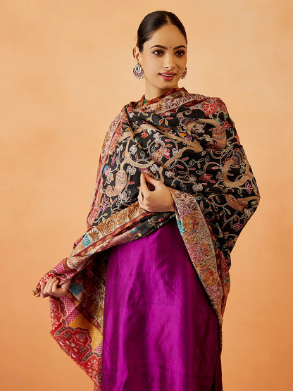 Dhiyona PA Women Floral Embroidered Shawl