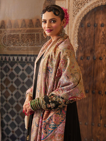 Dhiyona PA Women Floral Embroidered Shawl