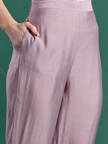 Dhiyona IE Floral Embroidered Kurta with Trousers & Dupatta