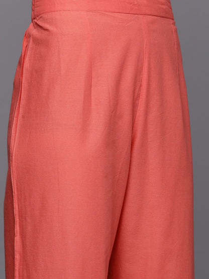 Women Pink Paisley Printed Kurta with Trousers & Dupatta