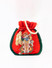 Dhiyona NR Women Red & Green Embroidered Potli Clutch
