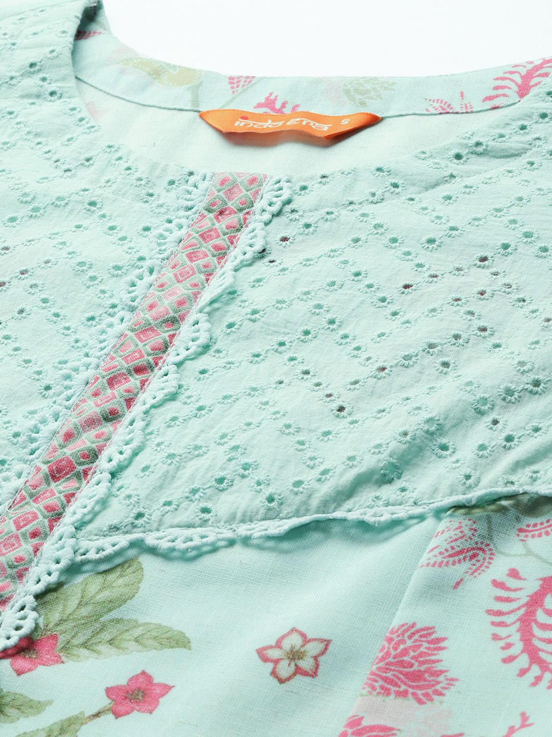 Floral Printed Regular Kurta with Trousers & Dupatta