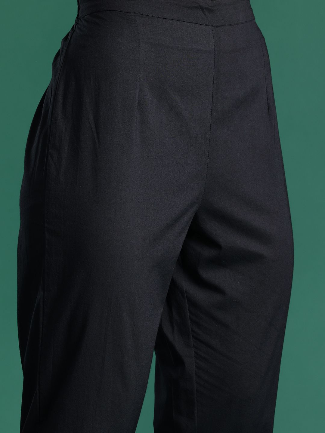 Ethnic Motifs Printed Pure Cotton Kurta with Trousers