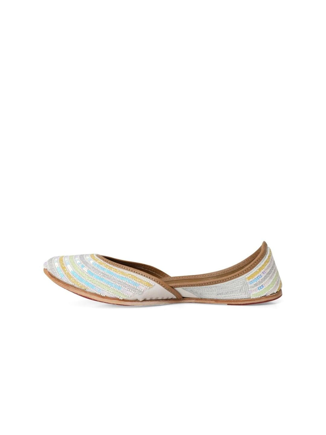 Dhiyona HOP Ethnic Embroidered Square Toe Fabric Mojaris