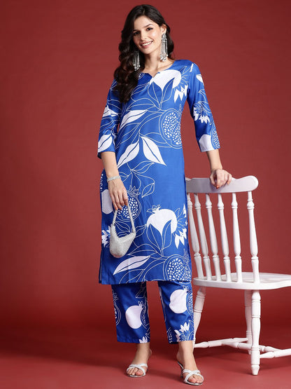 Floral Printed Kurta with Trousers