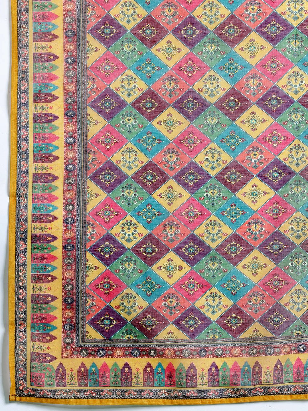 Ethnic Motifs Embroidered Regular Kurta with Trousers & Dupatta