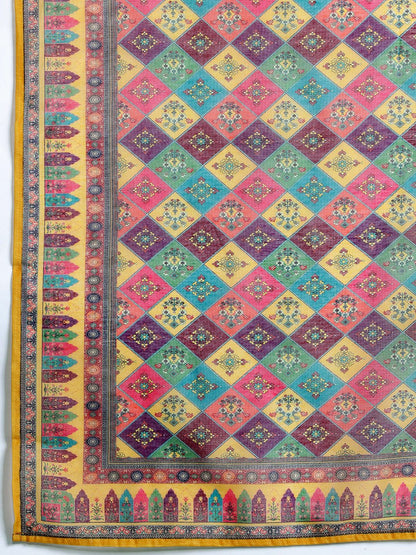 Ethnic Motifs Embroidered Regular Kurta with Trousers & Dupatta