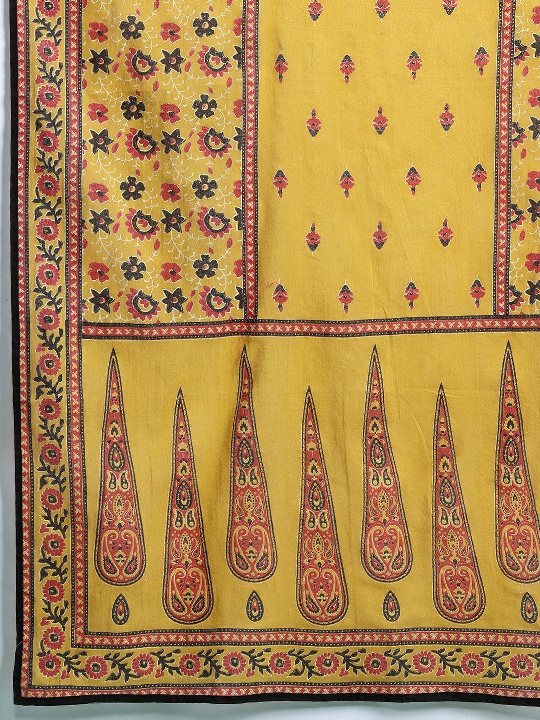 Dhiyona IE Ethnic Motifs Printed Pure Cotton Kurta with Trousers & Dupatta