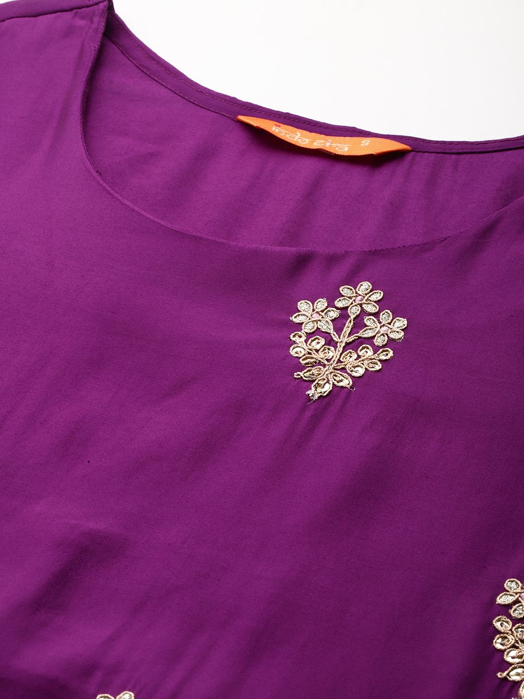 Ethnic Motifs Embroidered Kurta With Trousers & Dupatta