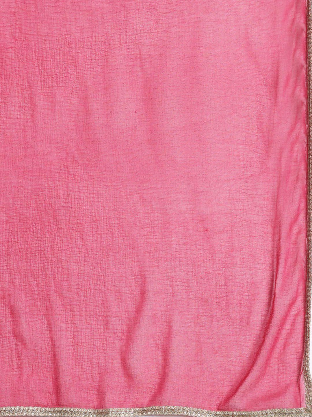 Ethnic Motifs Embroidered Kurta with Trousers & With Dupatta