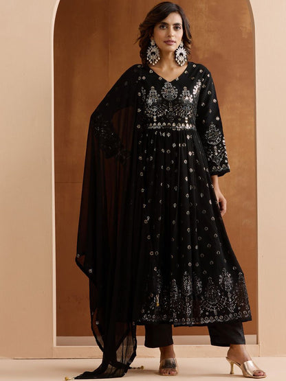 Dhiyona IS Women's Women Ethnic Motifs Printed Kurta with Trousers & Dupatta