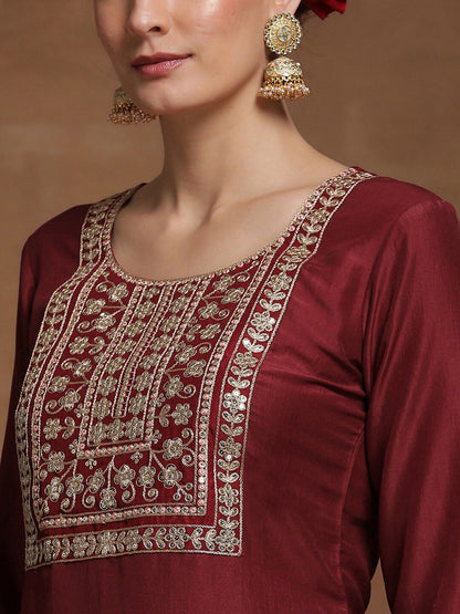 Dhiyona IE Ethnic Motifs Embroidered A-line Kurta
