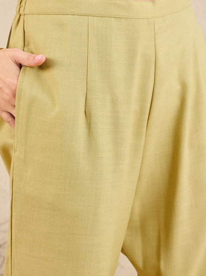 Mandarin Collar Kurta with Trousers