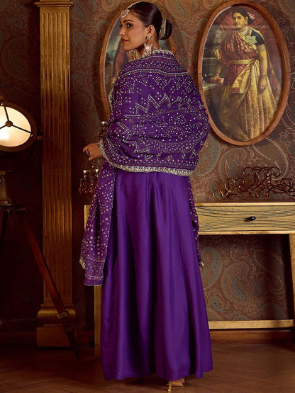 Dhiyona IE Ethnic Motifs Embroidered Sequinned Kurta with Trousers & Dupatta