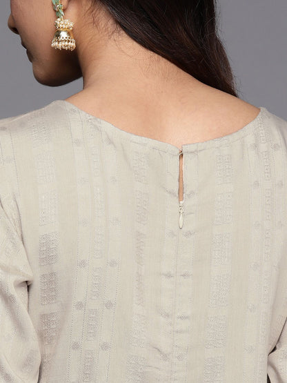 Dhiyona LB Women's Woven Design Pastels Dobby Kurta