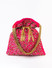 Dhiyona NR Women Pink & Gold-Toned Embellished Potli Clutch