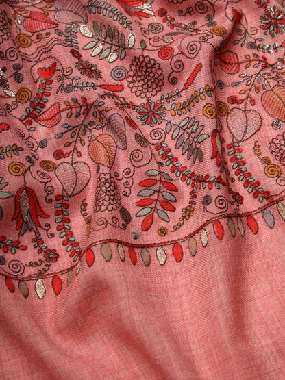 Dhiyona PA Ethnic Motifs Embroidered Woollen Shawl