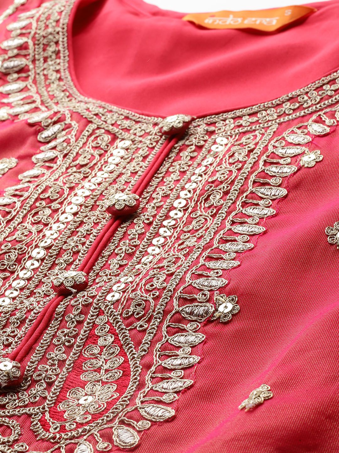Ethnic Motifs Embroidered Kurta with Trousers & Dupatta