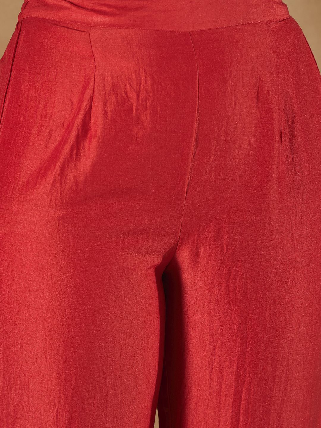 Women Ethnic Motifs Embroidered Regular Kurta with Trousers & With Dupatta