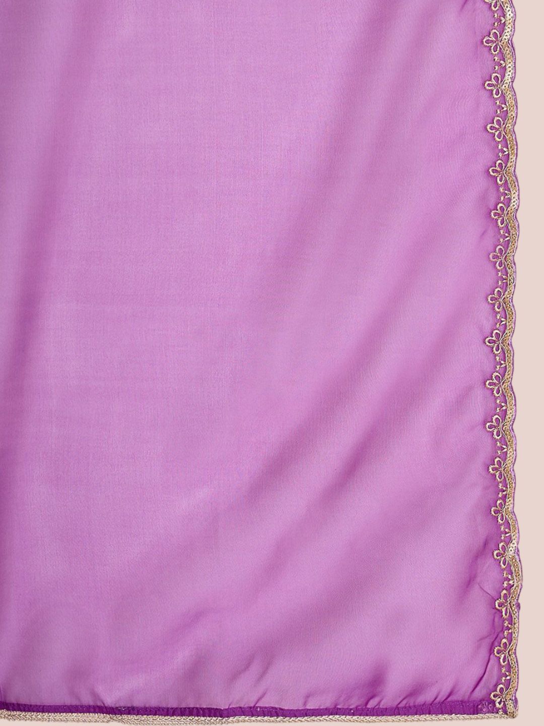 Women Ethnic Motifs Yoke Design Regular Liva Kurta with Trousers & With Dupatta