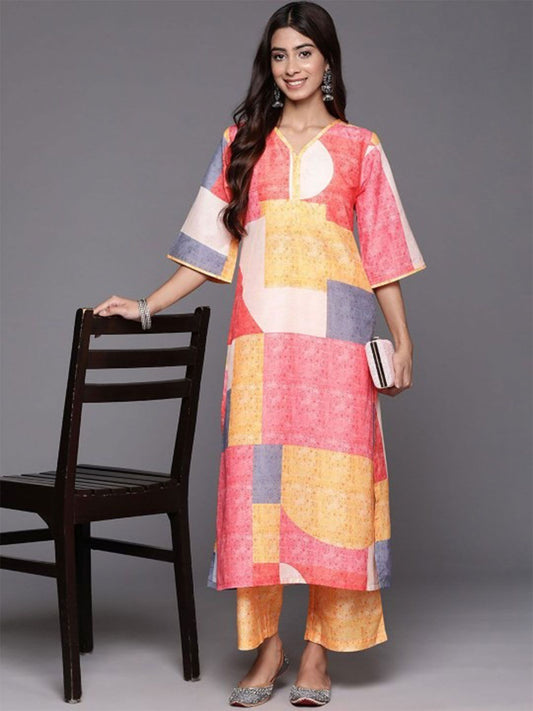 Dhiyona VA Women's Floral Printed Kurta with Palazzo